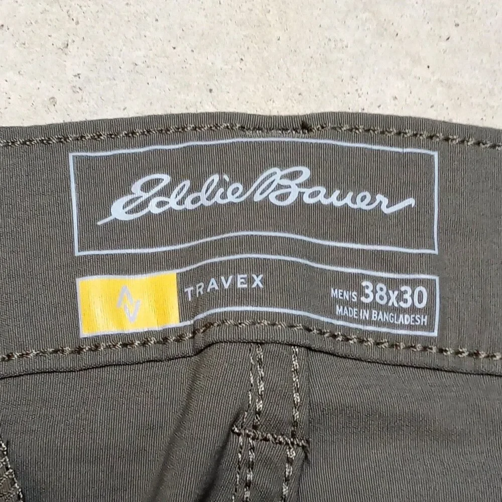 Eddie Bauer Travex Pants Size 38x30 Hiking Utility Chino Straight Fit
